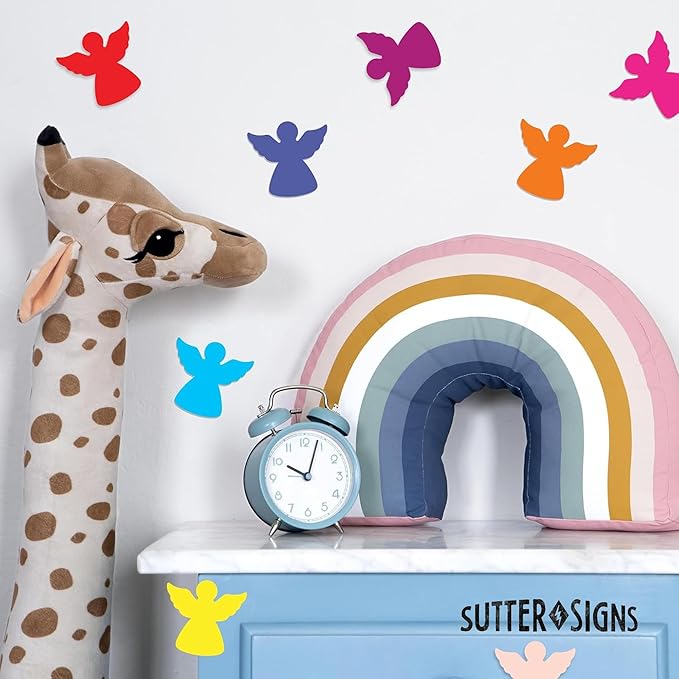 Paper Angel Cutouts 108pcs | Cut Out Shapes for Bulletin Board, Classroom, Decorations, Crafts