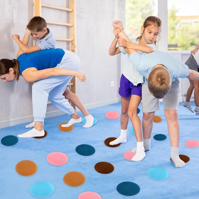 50 pcs Spot Markers Carpet Floor Spots Markers 5 Colors for Classroom Decoration, for Flexible Carpet Dots for School Supplies for Elementary School Preschool Kindergarten Teacher