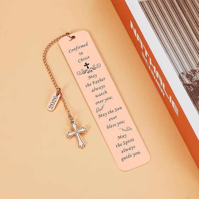 Confirmation Gifts for Teenage Girls Boys, Catholic Confirmation Gifts Bookmark for Teen Girls Boys, Confirmation Sponsor Gifts for Women Men, First Communion Gifts for Teens, Easter Gifts for Teens