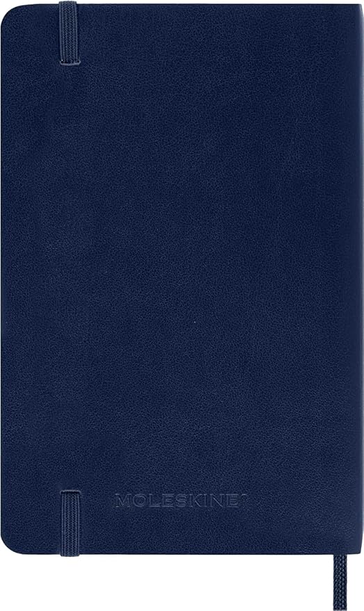 Moleskine Classic 12 Month 2025 Daily Planner, Soft Cover, Pocket (3.5" x 5.5"), Sapphire Blue, 400 pages