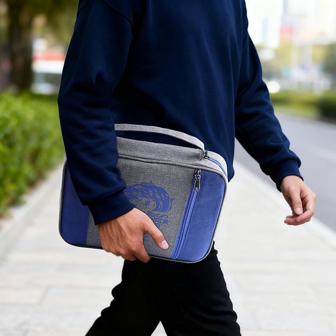 Faithful Hers Bible Cover for Mens Bible Case with 6 highlighters Lightweight Nylon Carrying Bag Multifunction Church Study Book Carrier with Handle Christian Gifts