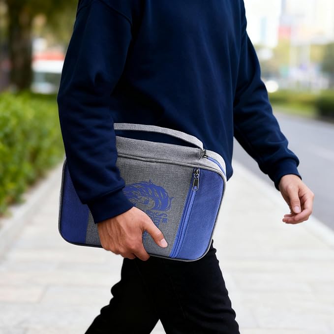 Faithful Hers Bible Cover for Mens Bible Case with 6 highlighters Lightweight Nylon Carrying Bag Multifunction Church Study Book Carrier with Handle Christian Gifts