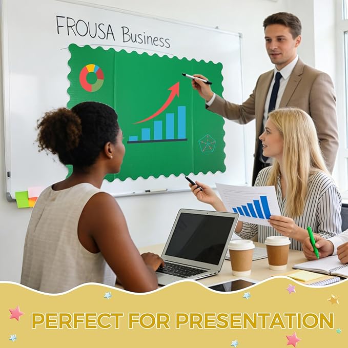 Mooliwe 4 Pack 24" x 16" Trifold Poster Board Neon Colors Corrugated Scalloped 3 Fold Small Display Boards Foldable Business Paper Board for Presentation Science Fairs Event School Projects