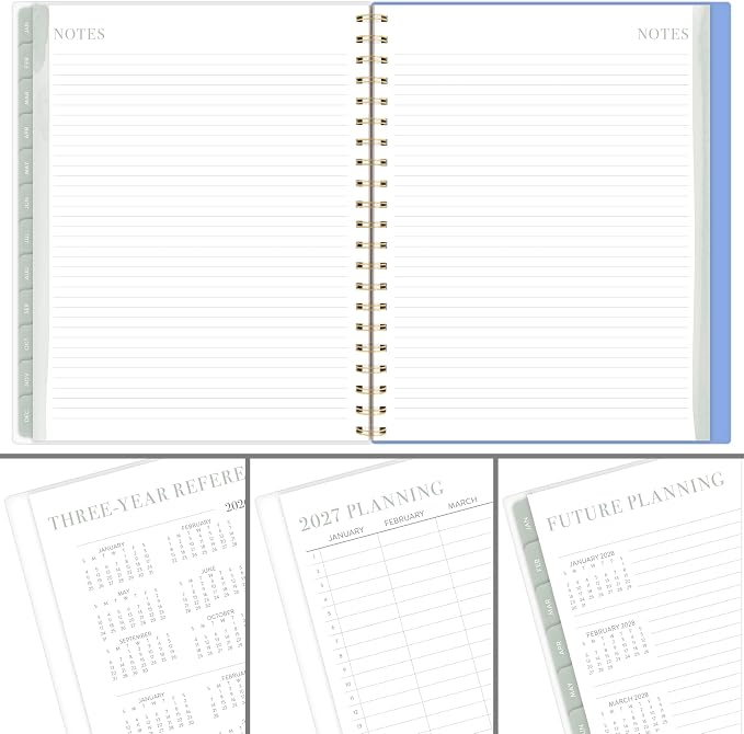 Mead Cambridge 2027 Planner, Weekly & Monthly, 8.5" x 11", Leah Bisch, Herringbone (LB55-905-27)