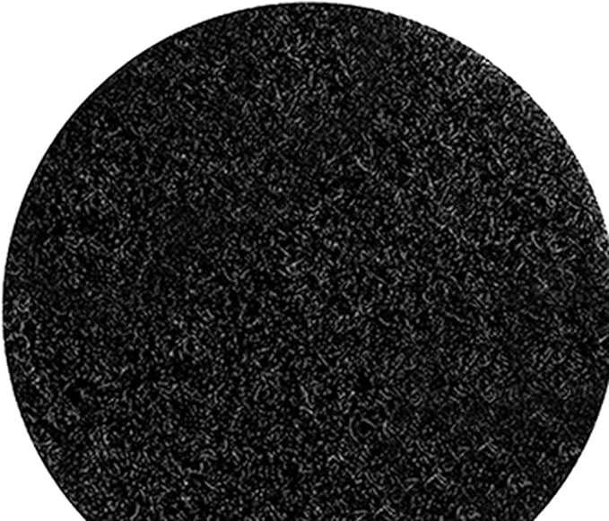 6PCS Adhesive Tape, Strong Adhesive Backing Non Slip Cushion Pads, Round, Reusable, No Trace Hook and Loop Tape for Sheet, Carpet, Seating, Cushions (Black)