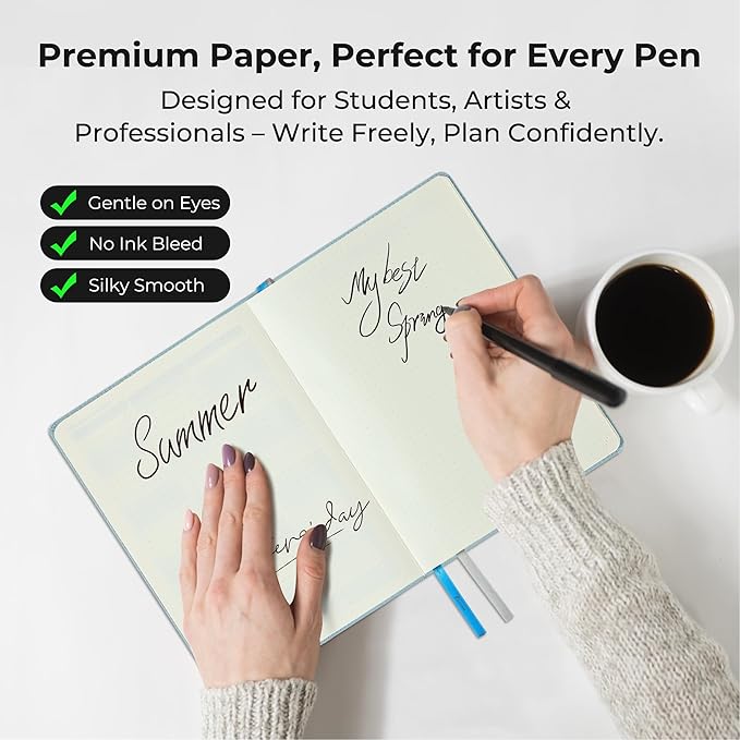 Weekly Monthly 2026-2027 Planner (July 26-Dec 27),11.5"x8.5",18 Months Agenda Plan with Month Tabs & Pocket,Expenses/Note Pages, Academic Calendar with Vegan Leather Cover,Dusty Blue
