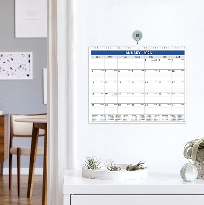 2026-2027 Calendar - 2026-2027 Wall Calendar from Jul. 2026 - Jun. 2027, Wall Calendars 14.8'' x 11.5'', Calendars 2026-27 with Julian Date, Thick Paper