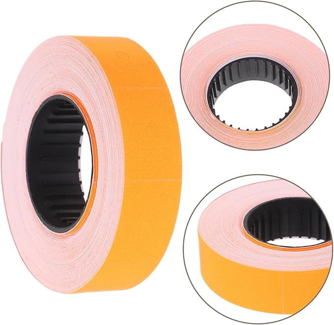 HOMSFOU 10rolls Price Gun Labels Pricemarker Stickers Paper Roll Pricing Tags for Retail Price Tagging