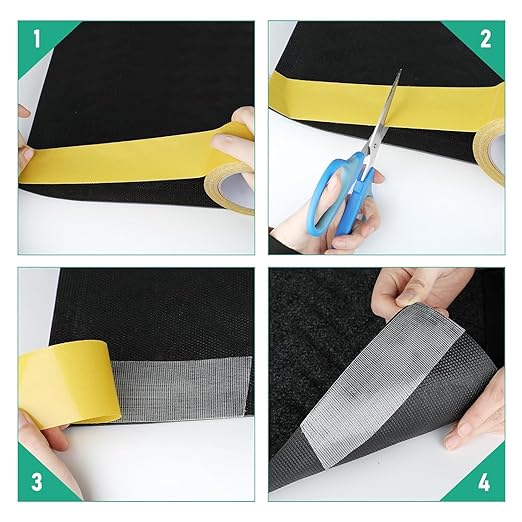 Double Sided Fabric Tape Heavy Duty, 2In x 66FT Strong Sticky Clear Tape for Clothes, Double Stick Carpet Tape, Strong Wall Adhesive with Fiberglass Mesh, High Stickness Heavy Duty 2 Sided Tape