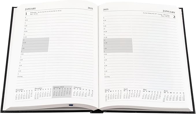 Collins Essential A5 Academic Year 2024-25 Day a Page Diary - Pink - Mid Year Academic Planner for Students and Teachers - ESSA51M.50-2425 - July 2024 to July 2025
