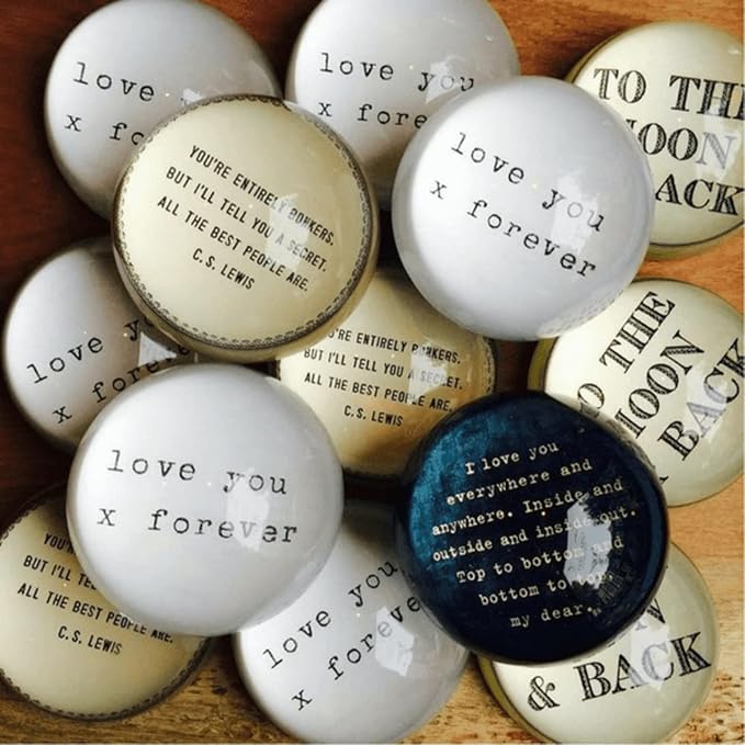 Sugarboo & Co. I Love You Everywhere Paperweight - 4"x4"