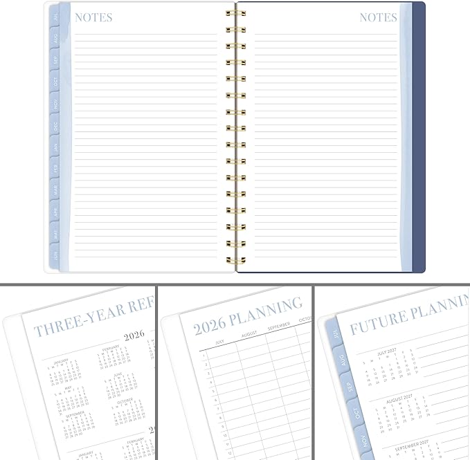 Cambridge Planner 2026-2027 Weekly & Monthly Academic 12-Month July-June, 5-1/2" x 8-1/2", Leah Bisch, Bow Trellis (LB52-200A)