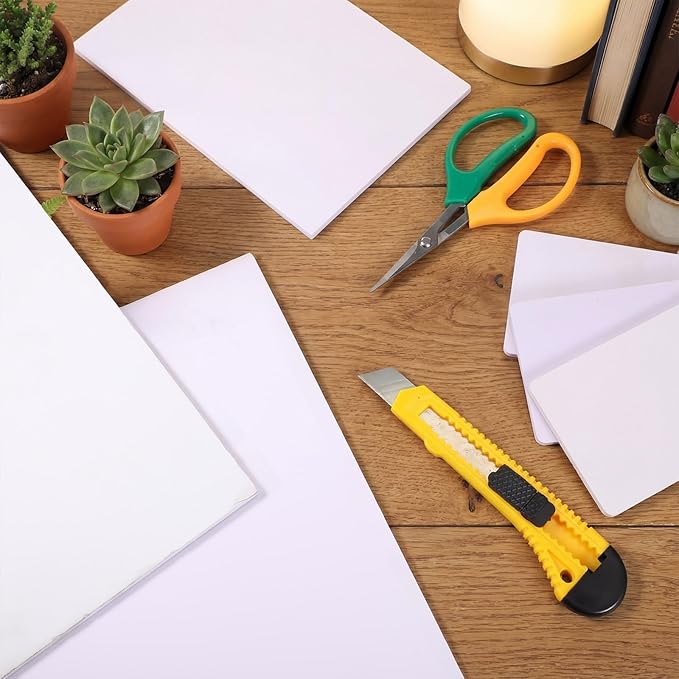Kathfly 12 Pack Large White Foam Boards Bulk 30 x 40 x 3/16 inch Thickness Giant Foam Core Board Presentation Boards Multipurpose Blank Board for Presentation Project Craft Mounting School Display