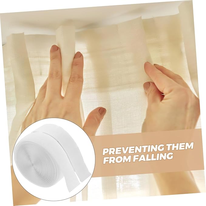 Heavy Duty Double Sided Tape for Curtains Wide Sided Strips Strong Adhesive Picture Mounting Tape Non-Slip Attachment for Rods Hinges