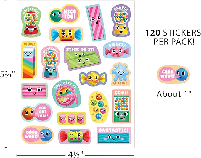 Teacher Created Resources Bubble Gum Smelly Stickers (TCR9446)