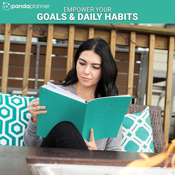 Panda Planner 2026 Undated Weekly Planner, To Do List Notebook with Habit Tracker, 8โ x 11โ, 53 Weeks, Daily Weekly Monthly Overview for Home, School, Office, Turquoise