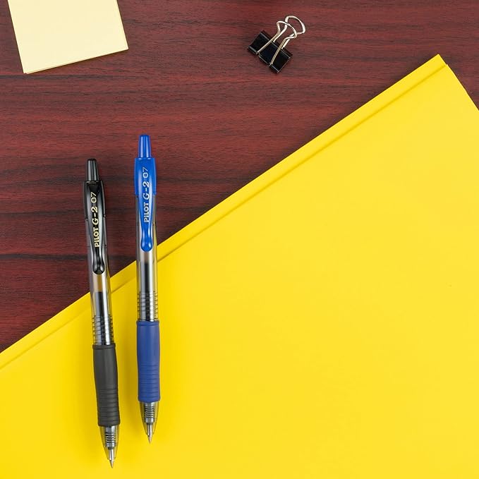PILOT G2 Premium Gel Roller Pens,Fine Point 0.7 mm,Blue Ink Pens Fine Point,- Ideal for School,Journaling,and Office Writing,4 Count (Pack of 2)