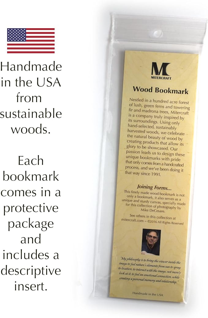 Blue Lupine Wildflowers Personalized Wooden Bookmark | Custom Botanical Wildflower Gift for Flower Lovers, Plant Lovers, Nature Lovers, Gardeners & Readers | Handmade in the USA