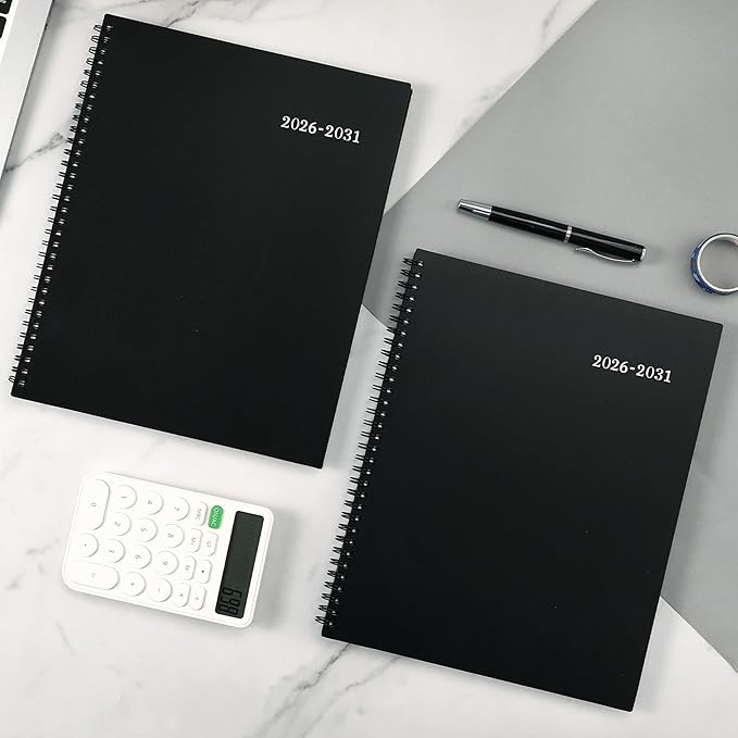 2026-2031 Monthly Planner/Calendar - 5 Year Monthly Planner, Jul. 2026 - Jun. 2031, 9" x 11", 5 Year Calendar Double-Side Pocket + Durable Polypropylene Cover