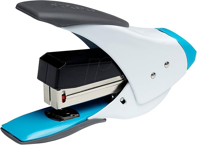 Rexel Easy Touch 20 Quarter Strip Stapler 18mm Throat Depth White/Blue (20 Sheet Staple Capacity)