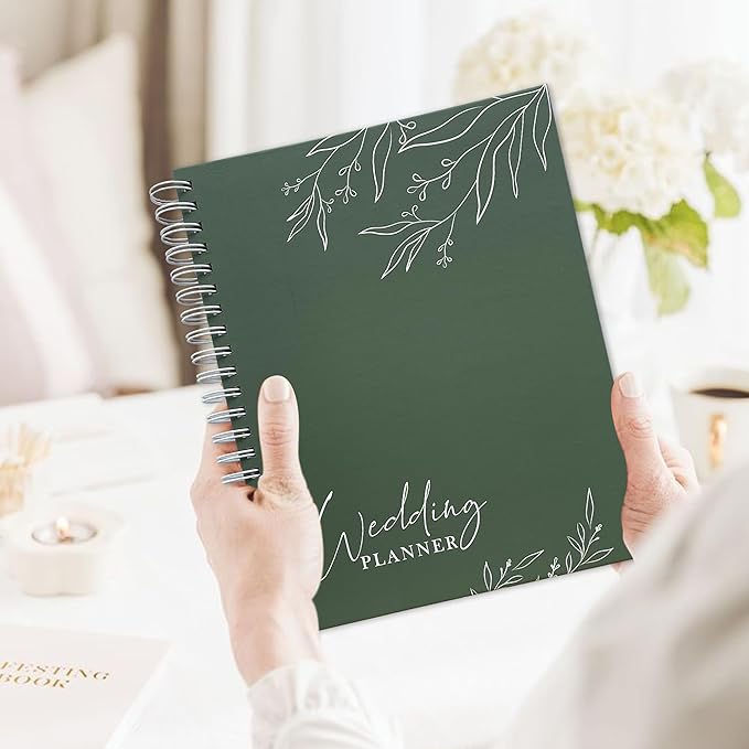 Wedding Planner Book and Organizer, Wedding Planner for Bride Gifts, Bridal Planning Binder, Engagement Gifts for Couples