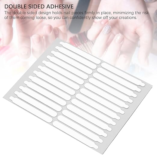 10 Sheets Double Sided Strong Adhesive Tape for Nail Displays and Packaging – Suitable for Nail Art Accessories