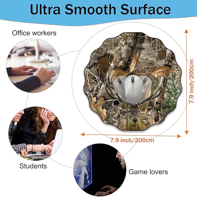 Pen Holder and Anti-Slip Mouse Pad Combination, Makeup Brush Storage Box, Tableware Storage Box, Suitable for Office and Home - Camouflage Giraffe