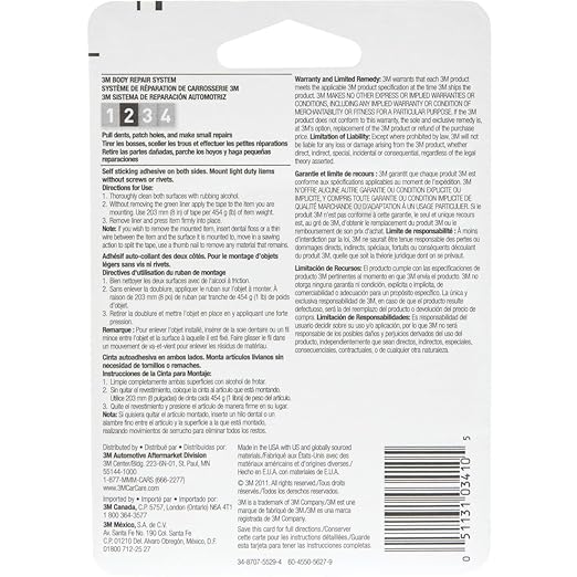 3M Mounting Tape 2-Pack, White Foam, 1/2 in x 75 in per Roll (150 in Total), Multipurpose Permanent Double-Sided Foam Tape for Automotive Interior and Home/Office Use