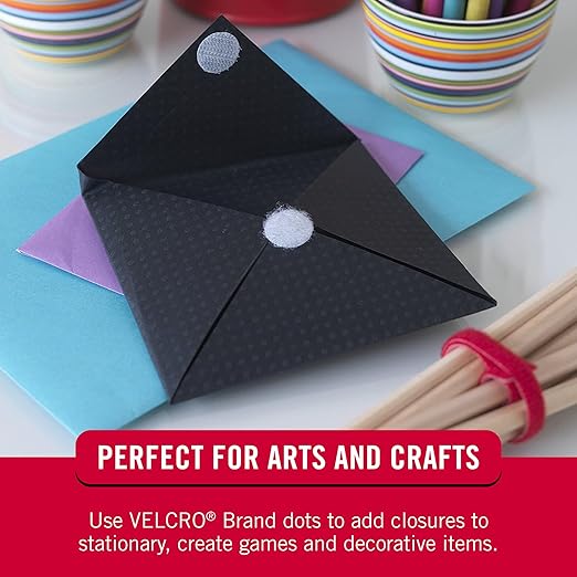 VELCRO Brand Sticky Back Hook and Loop Fasteners, Perfect for Home or Office, 5/8", Pack of 15, Black, Coins