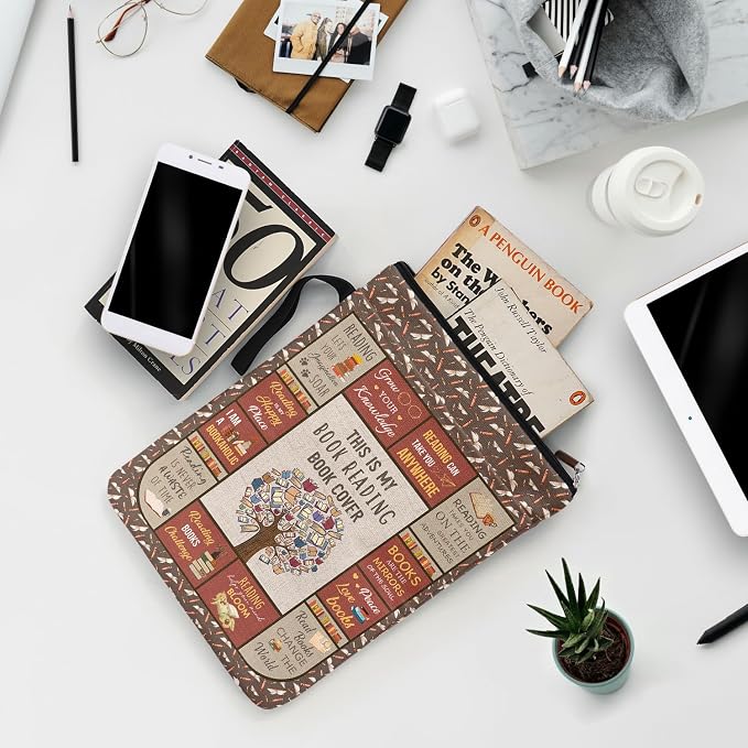 This is My Book Reading Book Cover Book Sleeve for Book Lovers Students, Bookish Bookish Book Club Bookworm Graduation Reading Day Gifts for Women Friends Teachers