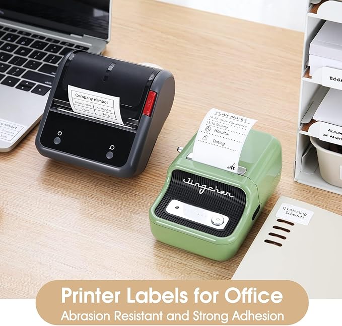 NIIMBOT Labels for B1/B21/B3S Label Maker, 1.57'' x 2.76'' (40x70mm) Thermal Sticker Label, Waterproof, Oil-Proof and Tear-Proof NIIMBOT Labels, 1 Roll of 110 Self-Adhesive Thermal Labels (White)