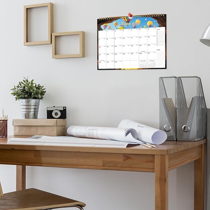 2026-2027 Wall Calendar - Includes January 2026 to June 2027, 18-Month Paper Wall Calendar 11 x 8.5 Inches.Thick Paper with Julian Dates and Block for New Year and Christmas Holidays To-dos & Notes (G)