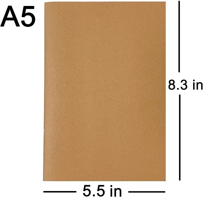 A5 Planner Jul 2026 - Dec 2027, Travelers Notebook Inserts, Travelers Notebook Calendar, Vertical Design Weekly and Monthly Calendar, 100gsm Paper, 8.3 x 5.5 in, Set of 3