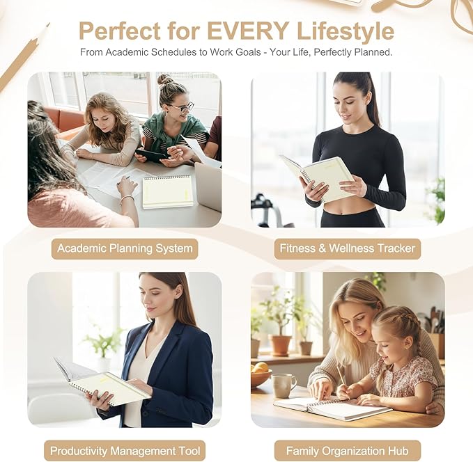 Planner 2026-2027, Weekly and Monthly Academic Year Calendar Planner, July 2026 - June 2027, Daily Agenda Book for Office School Supplies, A5(6.3'' x 8.5'')