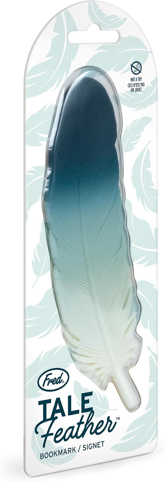 Genuine Fred Tale Feather Flexible Silicone Feather Page Marker with Soft Ombre Design, Lightweight Bookmark for Books, Journals and Planners