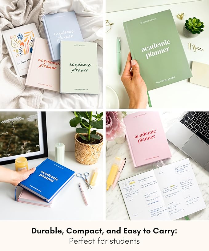 Lamare Academic Planner 2026 College Essentials – Undated Weekly College Student Planner for Homeschool, High School, College & Nursing Students