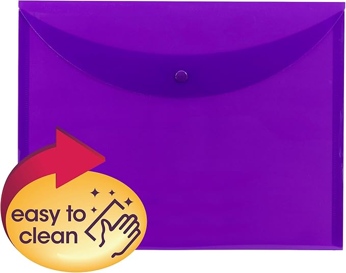 Smead Project Envelope, Snap Closure, Top Load, Letter Size (10, Purple)