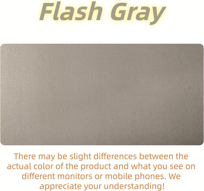 Bloss Pearl Gray Desk Mat 31.5"x15.7", Desk Matt for Desktop, Waterproof Large Desk Pad, Computer Mat for Office/Home/Decor/Christmas Desk Mat