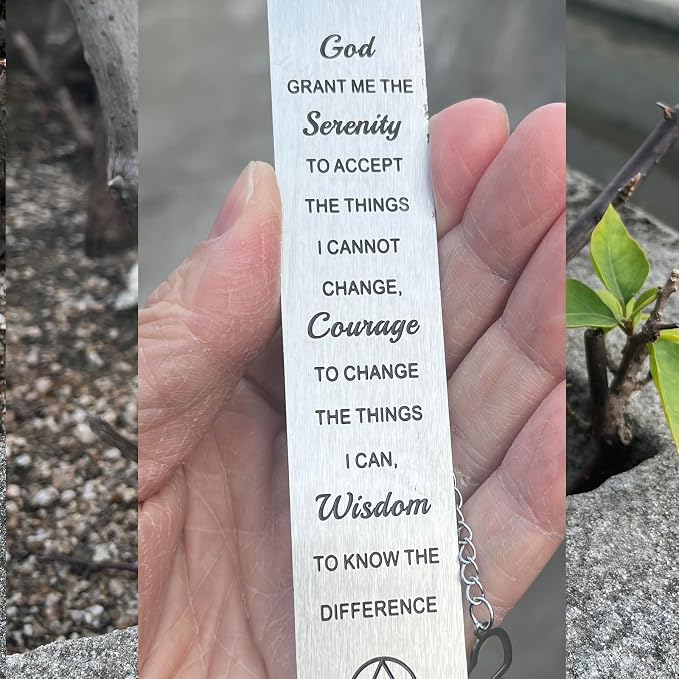 Bible Bookmarks Book Markers, Metal Christian Bookmark Gift Accessories (God Grant me the Serenity)