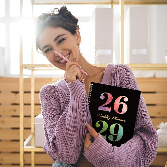 2026-2029 Monthly Planner - 3 Year Monthly Planner 2026-2029, July 2026 - June 2029, 36 Months Calendar with Colorful Tabs & Inner Pocket, 9" x 11"