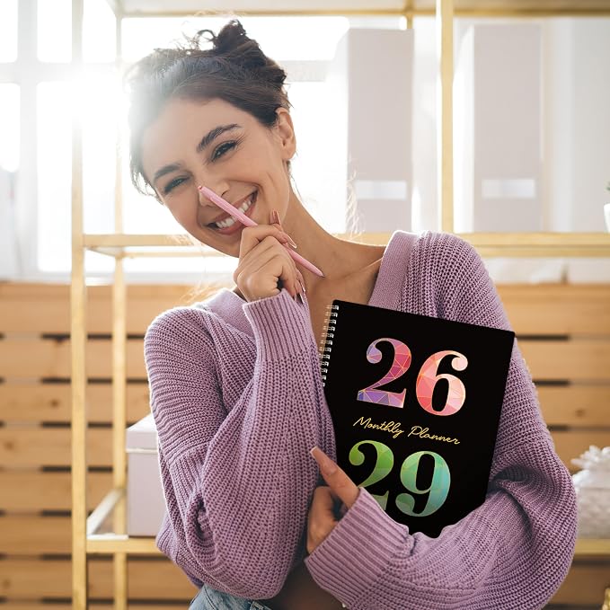2026-2029 Monthly Planner - 3 Year Monthly Planner 2026-2029, July 2026 - June 2029, 36 Months Calendar with Colorful Tabs & Inner Pocket, 9" x 11"