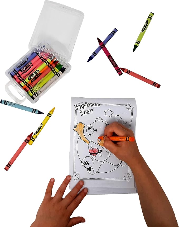 Manaloom Storage Box, School Supplies Crayon Box, Crayon Organizer, Crayon Holder Case for School, Clear Storage Organizer - Stackable Boxes - 3.5 x 4.75 x 1.6-4 Pack