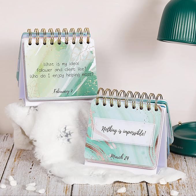 Motivational & Inspirational Daily Calendar - Daily Flip Calendar with Inspirational Quotes, Undated Perpetual Office Desk Decor, Inspirational Gifts