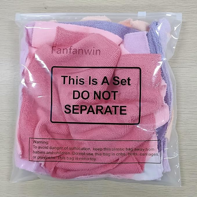 Fanfanwin 6 Pack Magnetic Microfiber Cleaning Cloth, Colorful Whiteboard Dry Erase, Magnetism Whiteboard Eraser for Blackboards Classroom Chalkboards Washable Home Office 10'' x 10''(Pink Color)
