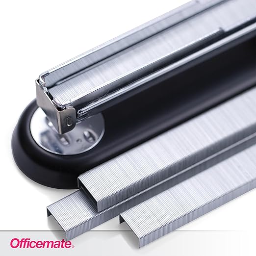 Officemate Standard Staples,5 Boxes of 5,000,1/4″ Full-Strip General Purpose Staples,Fits Standard Desktop and Office Staplers,20-Sheet Capacity,(Pack of 2)