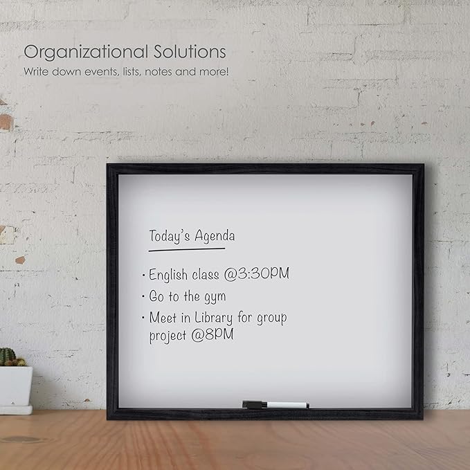 MIKASA White Board with Dry Erase Pen, Gray