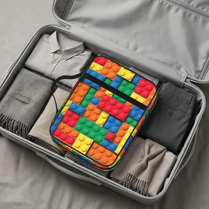 Block Funny Game Colorful Bible Cover Case Carrying Book Protector Case Bible Study Supplies Accessories Holder Case Christian Gift for Women Men