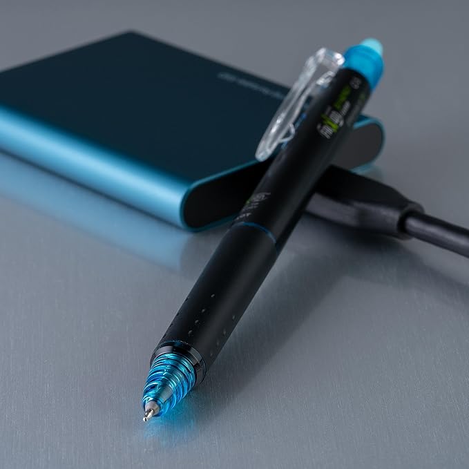 Pilot, FriXion Synergy Clicker Erasable, Refillable, Retractable Gel Ink Pens, Extra Fine Point 0.5 mm, Pack of 12, Turquoise Ink