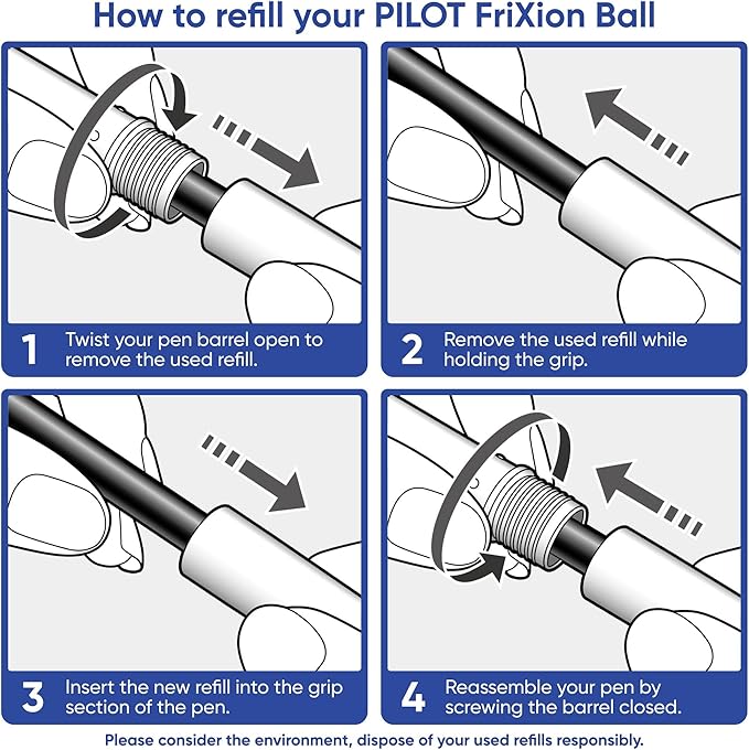 Pilot Frixion Erasable Rollerball Pen - Blue Single
