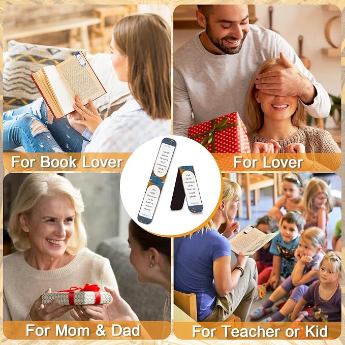 50 PCS Magnetic Bible Bookmarks for Men & Women - Inspirational Scripture Verse Page Markers with Tabs, Bulk Christian Gifts,Religious Reading Accessories